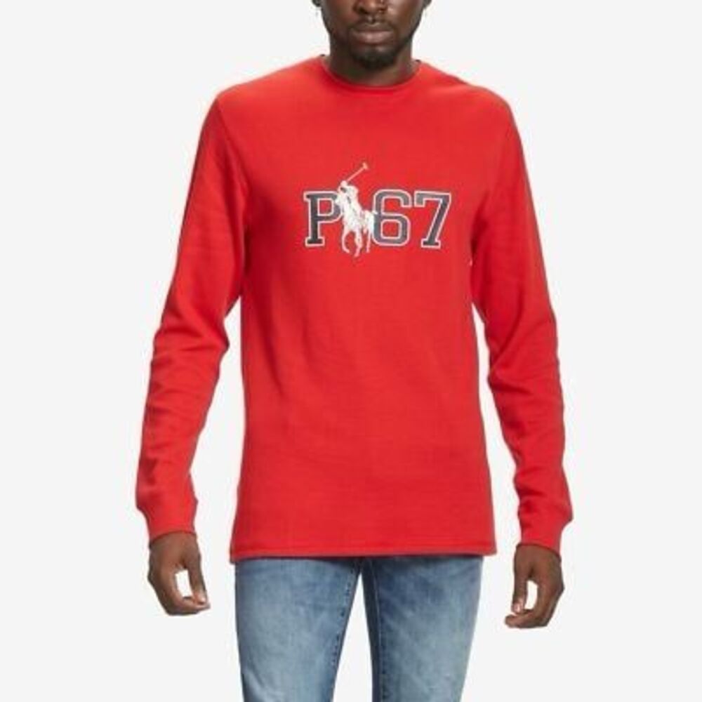 Polo Ralph Lauren P67 Red LonPolo Ralph Lauren P67 Red Long Sleeve Thermal Shirt
